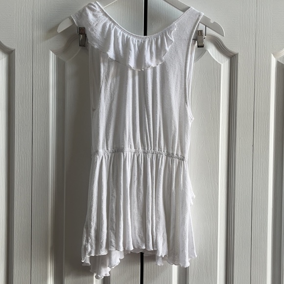 FREE PEOPLE Float Away Asymmetrical Ruffle Tank - Picture 9 of 15